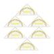 thumbnail image 2 of Juego De 6 Transportadores Cuadrados, Herramienta De Medición, Dibujo Geométrico, Regla Triangular, 2 of 5