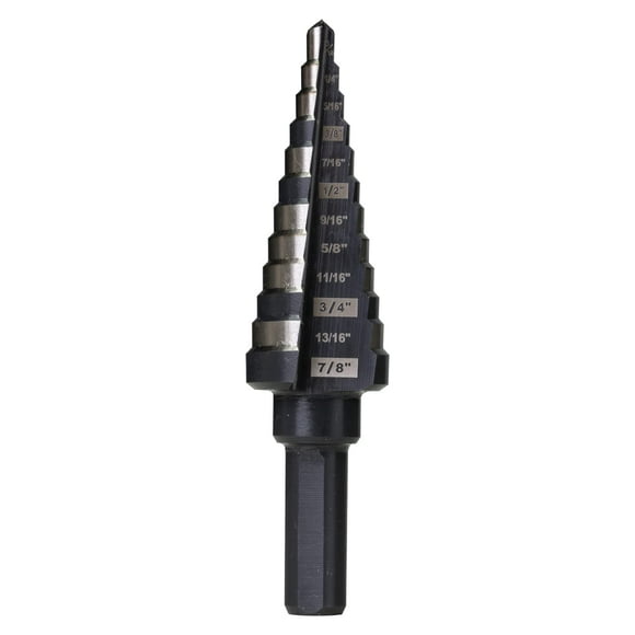 Broca escalonada SHARPTOOL M2 HSS de 4,76 a 22,22 mm para metal