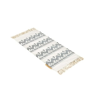 Genérico - Set De 2 Alfombras De Lino 60X90 Cm Para Bajada De Cama V11