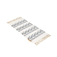 Genérico - Set De 3 Alfombras De Lino 60X90 Cm Para Bajada De Cama V11