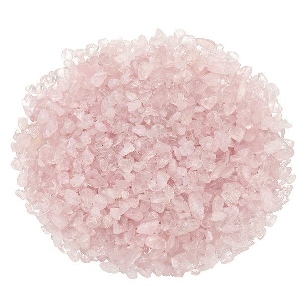 Uxcell Chips de Cristal Piedra 0.44 Lb Fluorita Grava de Acuario Rocas Cuarzo Rosa 5-14 mm Destinado para Pecera