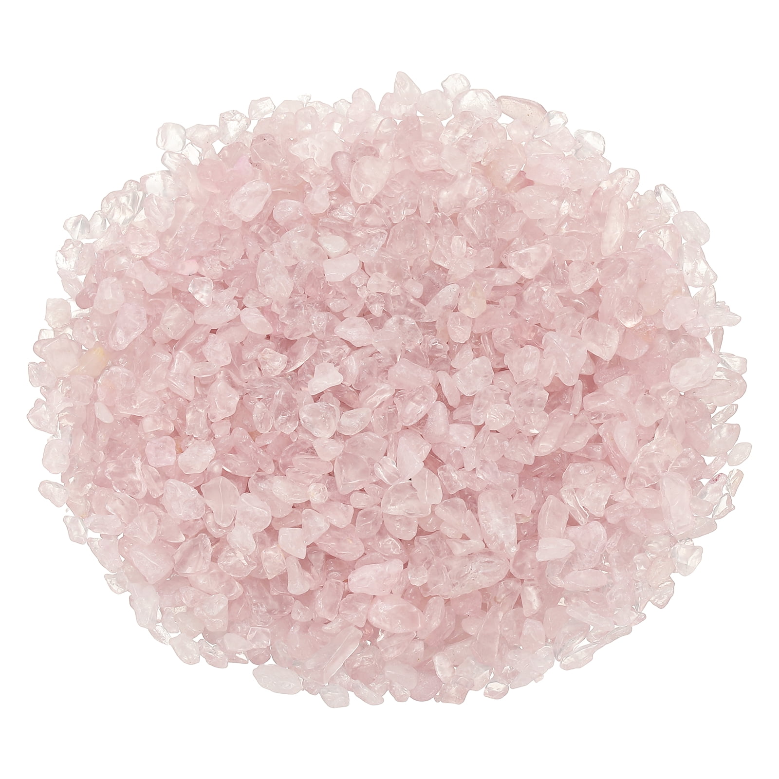 Uxcell Chips de Cristal Piedra 0.44 Lb Fluorita Grava de Acuario Rocas Cuarzo Rosa 5-14 mm Destinado para Pecera