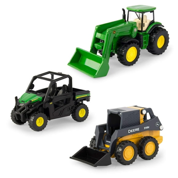 Réplicas ERTL de Toy John Deere, hierro fundido a presión, 3 pulgadas, paquete de 3