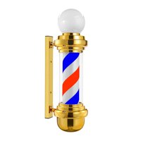 Ioensy - Luz De Poste De Barbero Clásica, Iluminación Retro Para Exteriores, Peluquería Con Bola