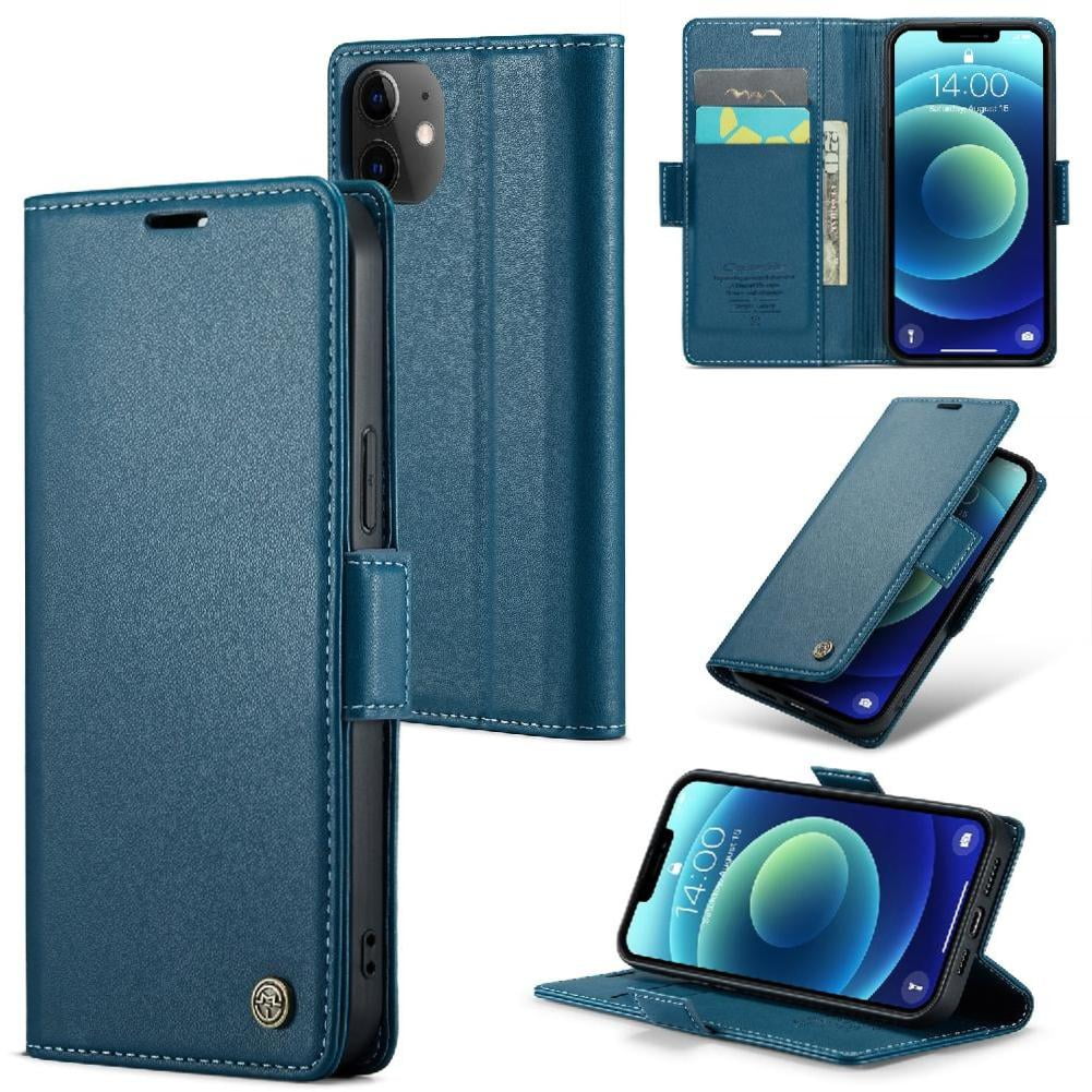 Case Me - Caseme Tipo Cartera Iphone 12 Mini Con Cierre Magnético, Rfid, Tarjetero, Soporte, Carga Inalámbrica