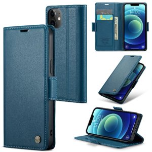 Caseme Tipo Cartera Iphone 12 Mini Con Cierre Magnético, Rfid, Tarjetero, Soporte, Carga Inalámbrica
