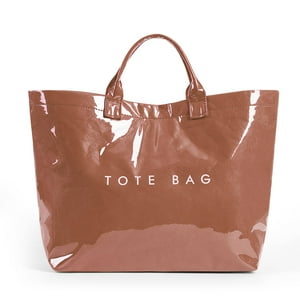 Bolsa Lushandy De Pvc Para Mujer Con Estampado De Letras, Asa Superior Transparente