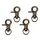 thumbnail image 5 of 4pcs Aleación De Zinc Broche De Garra De Langosta Clips De Gatillo Giratorios Ganchos De Presión Bronce, 5 of 5