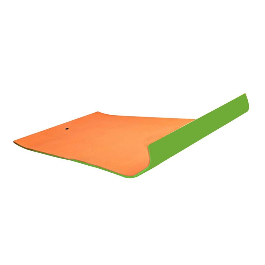 Ioensy - Water Float Mat High Density Xpe Manta Flotadores Colchón Para Beach Pool Naranja Y Verde
