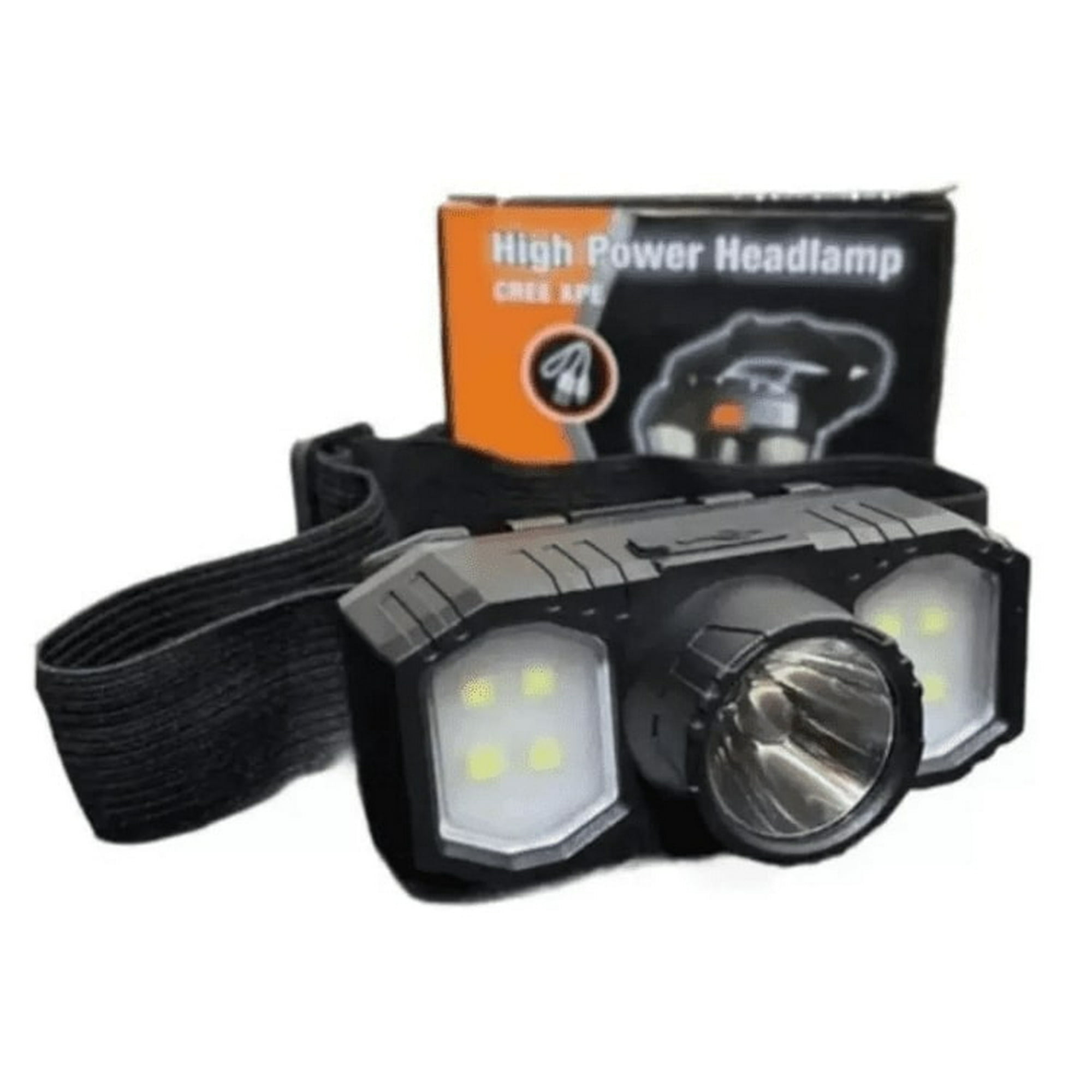 Factorynet - Linterna Triple Frontal Recargable Focos De Caza Nocturna