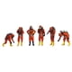 thumbnail image 2 of 6x 1:64 Figuras De Personas Bombero Figuras De Personas Para Casa De Muñecas Micro Paisajes Naranja, 2 of 5