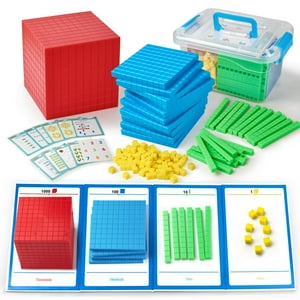 Stochastic Box - Caja Estocástica Math Manipulatives Con Base De Diez Bloques, 143 Unidades