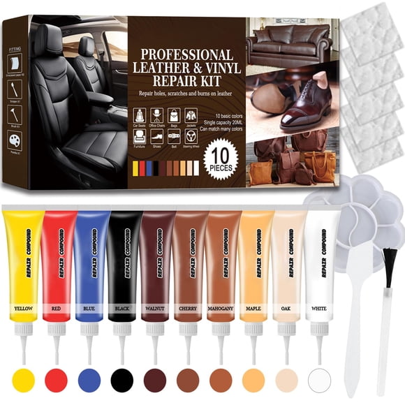 Kit de Reparación de Cuero HHGFCLTRS para Muebles, Sofá, Chaqueta, Auto