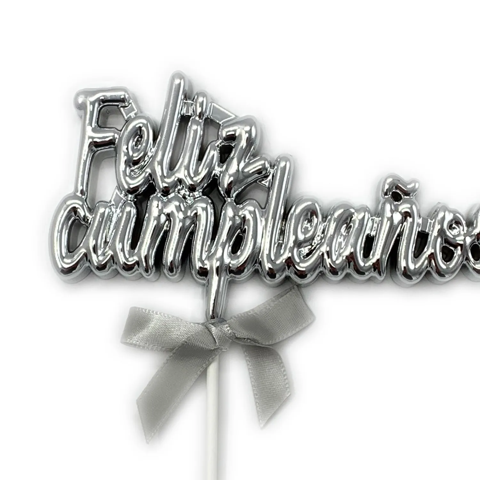 Genérico - Deco Torta Fc 3D Plateado X1 Uni