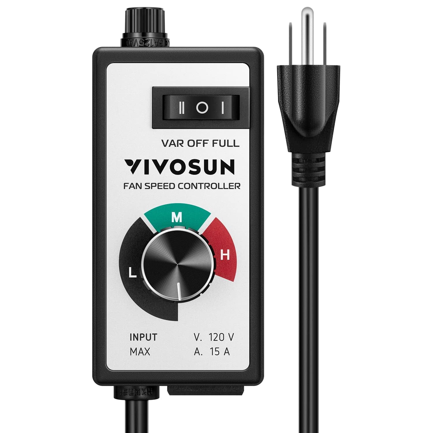 Controlador De Velocidad De Ventilador Variable Vivosun Para Ventilador De Conducto En Línea