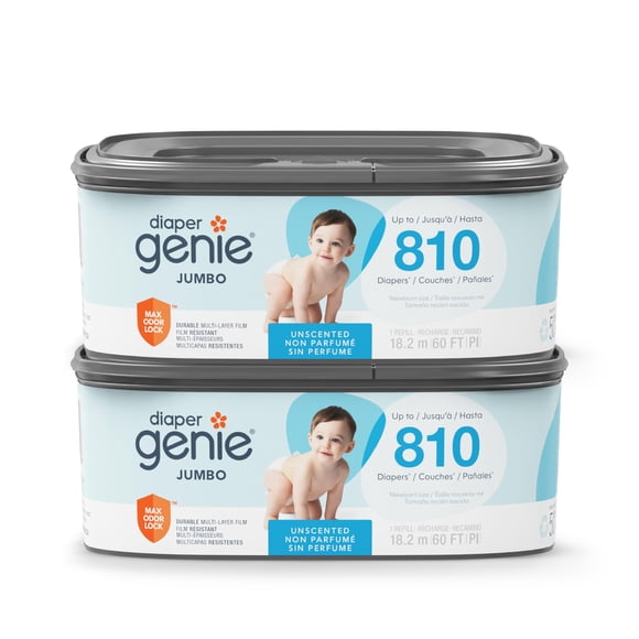 Bolsa de desechos Diaper Genie Jumbo Cuadrada – Pack de 2 recargas
