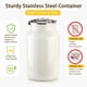 thumbnail image 3 of Contenedor para Alimentos de Mascotas Aloxina 18 kg Acero Inoxidable, 3 of 7