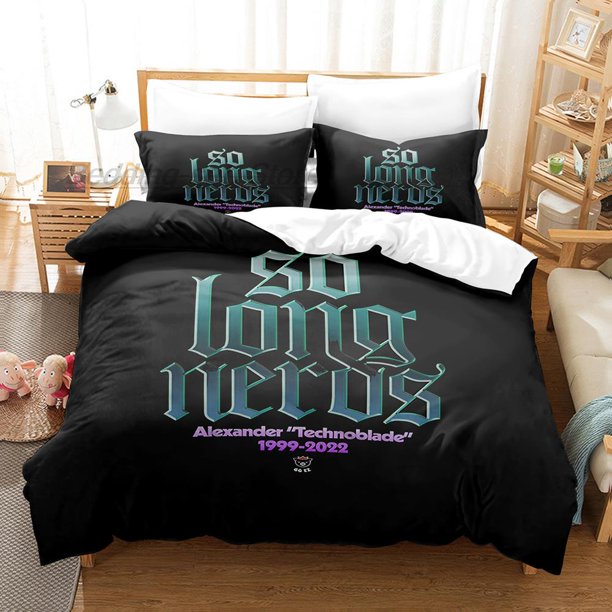 -Technoblade Bedding Set Bed Set Teenage Bedroom Duvetcover Sets Blood God