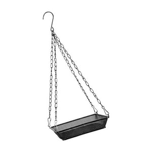 Genérico - Comedero Colgante Para Pájaros, Bandeja De Semillas, Cadenas Duraderas Para Exteriores, Patio Trasero