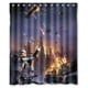 thumbnail image 1 of Cortina de ducha de Star Wars, juego de cortina de baño con ganchos, tamaño 60 x 72 pulgadas, 1 of 3