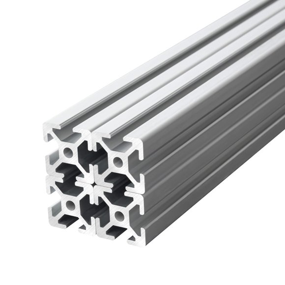 Perfil de extrusión de aluminio IXGNIJ 25 mm x 25 mm x 600 mm plateado