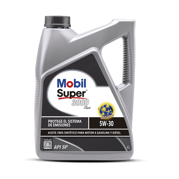 Aceite motor Mobil Super 3000 xe4 5W-30, 4lt