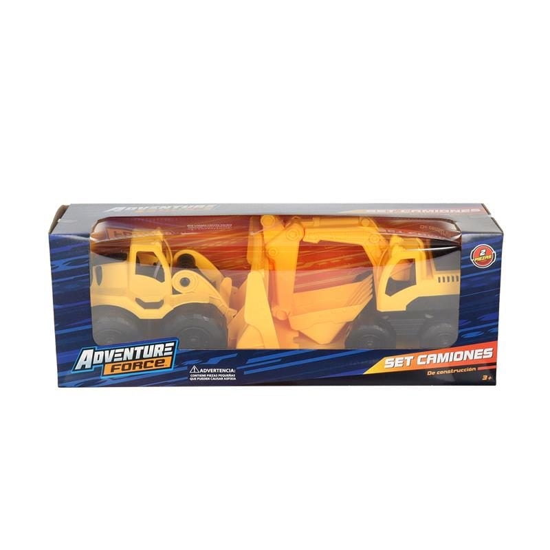 Adventure Force - Set De Excavadora Y Retroexcavadora.
