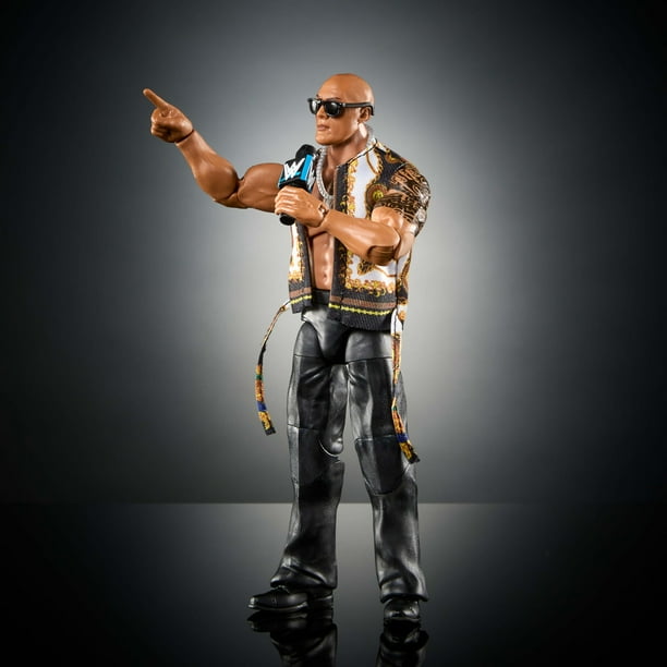 Figura de acción Mattel WWE Elite The Rock Series #115 de 15 cm