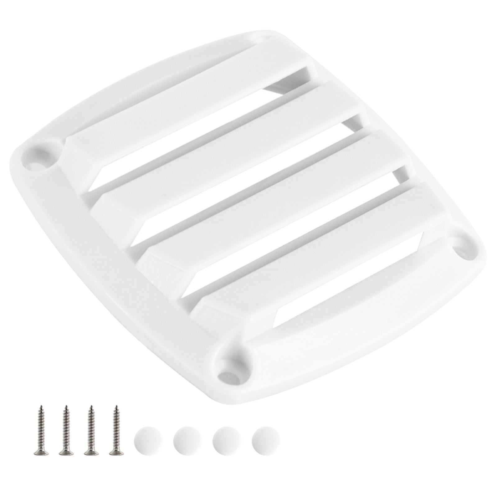 Magideal - Reemplazo De Ventilación Con Persianas Para Barcos, Cubierta De Conducto De Ventilación De Salida Cuadrada, Para Rv Yacht Marine , Blanco