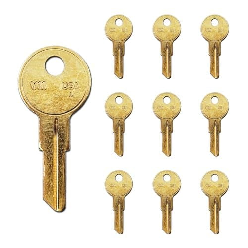 Llaves en bruto SUMMIT DOORWARE Y11 de latón, paquete de 10