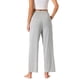 thumbnail image 3 of INSPIRE CHIC Pantalones de pijama de algodón para mujer, suaves y transpirables, pantalones de dormir con bolsillos y cintura elástica XL Gris claro, 3 of 6