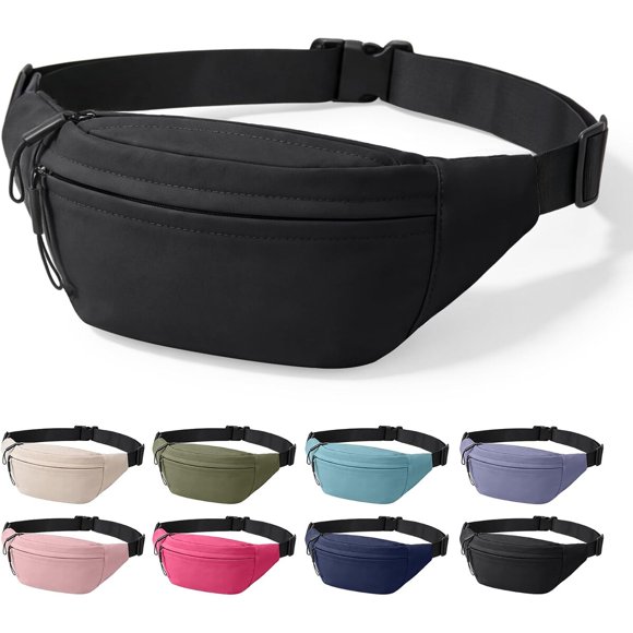 ZOORON Fanny Packs for Women Men Crossbody Waist Pack Bag Running