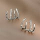 thumbnail image 1 of Elegant & Sexy Claw Design Earrings with Shiny Zircon Inlay & Copper Jewelry - Perfect for Daily Wear!, 1 of 4