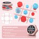 thumbnail image 3 of Juego electrónico Tres en Raya tersolyn 5‑en‑1 portátil rosa, 3 of 7