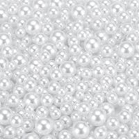 Perlas Falsas Uxcell Abs 900 Piezas Blanco 3-8Mm