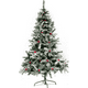 thumbnail image 1 of Árbol De Navidad Frondoso Nevado Con Manzanas 2.10m Verde Nevado, 1 of 3