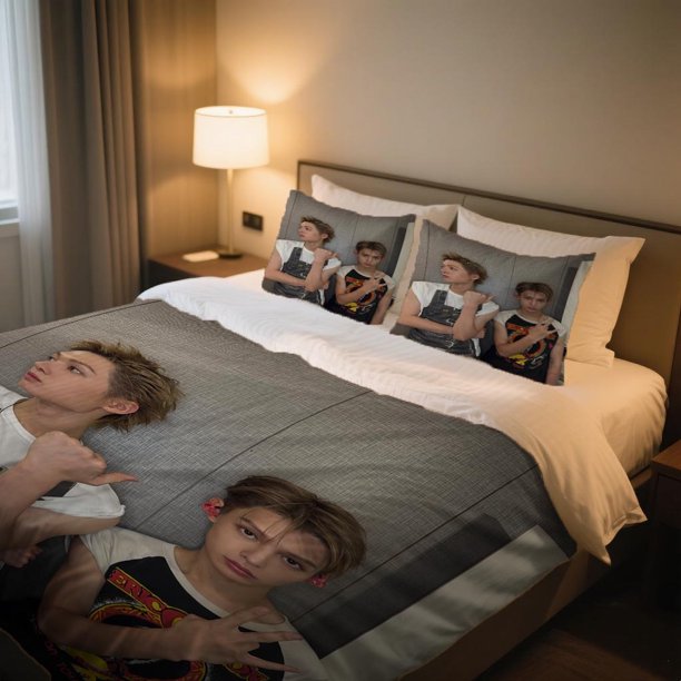 CORTIS MARTIN and JAMES Edgy Fashion Poses Duvet Cover Set Bedding Duvet Cover Set