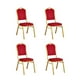 thumbnail image 1 of Pack 4 Silla Tapizada Eventos Fiestas Conferencias Comedor - Rojo, 1 of 5