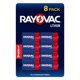 thumbnail image 1 of Batería Rayovac 123A de litio 3V, paquete de 8 unidades para cámaras, 1 of 8
