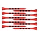 thumbnail image 1 of 100pcs Bamboo Golf Tees Rayas Marca Escala Alto Rendimiento 70mm Rojo, 1 of 5