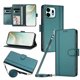 thumbnail image 1 of Funda Billetera Delgada para Oneplus N6 4G, Cuero Sintético, Verde Oscuro, 1 of 6