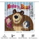 thumbnail image 2 of Masha y el oso-theme 4-Piece Shower Curtain Set with Rugs, Waterproof Bathroom Decor Set Includes Bath Mat, U-Shaped Rug, Toilet Lid Cover and Curtain with Hooks, 2 of 6