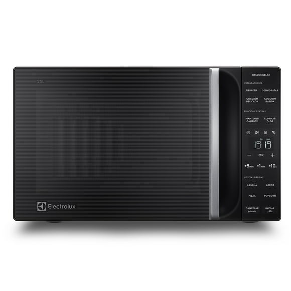 Microondas 25 Litros Digital Descongelamiento Asistido Me25n Negro