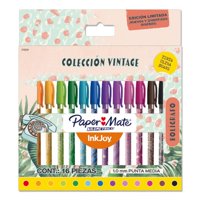 Paper Mate - Bolígrafo Vintage Punta Media 16 Colores