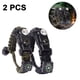 thumbnail image 1 of Pulseras de paracord de emergencia | Juego de 2 | El equipo táctico de supervivencia definitivo | Encendedor de pedernal, silbato y brújula | El mejor kit de supervivencia para acampar, pescar y más, 1 of 8