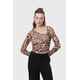 thumbnail image 1 of Polera Mujer Leopardo Asimétrico Café, 1 of 4