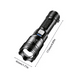 thumbnail image 2 of Linterna Led Recargable Con Zoom Modelo L39 Blanco Negro, 2 of 3