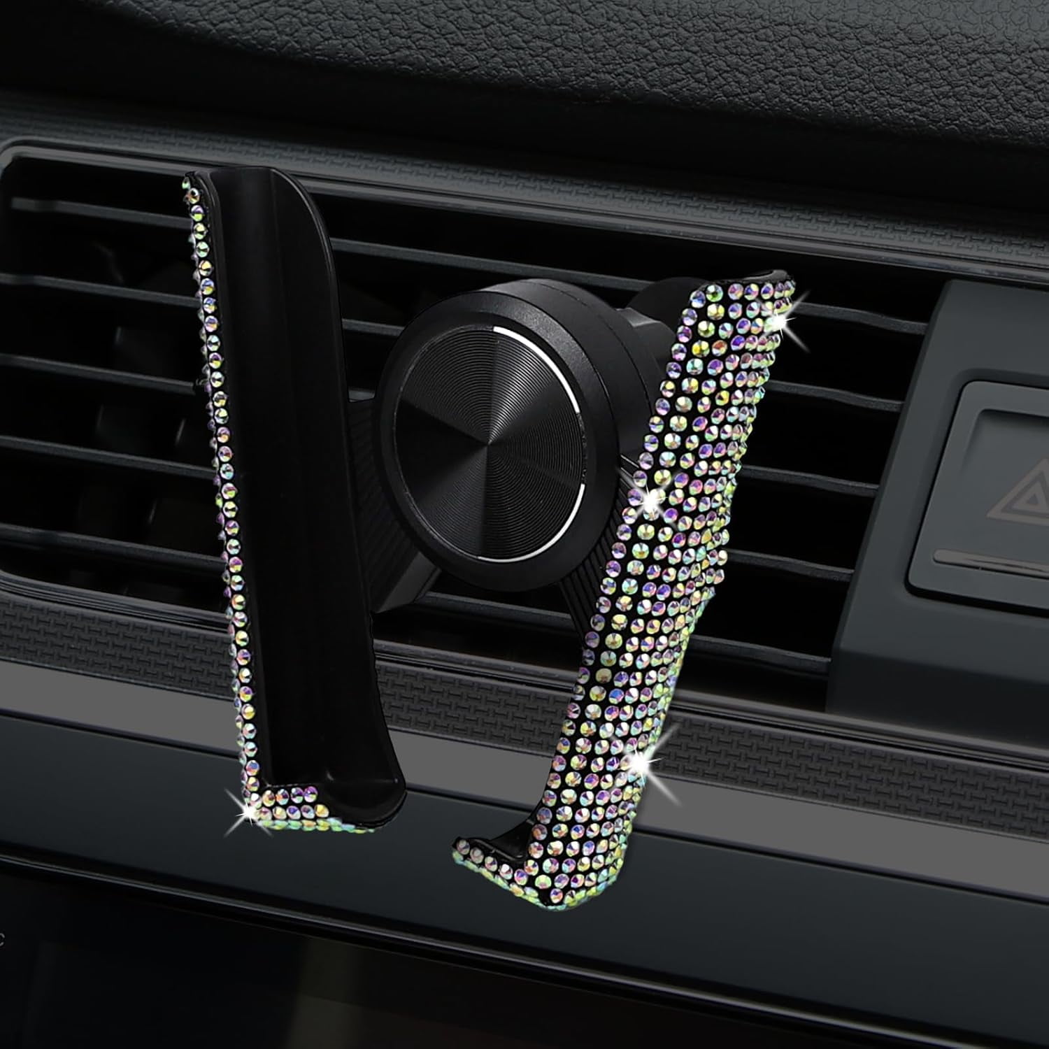Genérico - Soporte De Cristal Ajustable Para Teléfono De Coche - Soporte De Salpicadero Para Ventilación De Aire, Soporte Universal Para Teléfono Móvil De Vehículo - Colorido