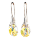 thumbnail image 2 of Aros De Plata 925 Cristal Swarovski Gota Aurora Boreale #7, 2 of 3