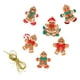 thumbnail image 1 of Decoración navideña colgante, diseño de escena de decoración de de Navidad con cuerda, regalo de Navidad, adornos colgantes navideños para anive 6 piezas hombre de jengibre, 1 of 5